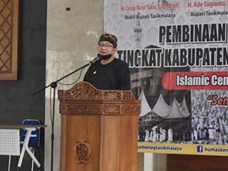 Bupati Ade Buka Pembinaan Manasik Haji Tingkat Kabupaten Tasikmalaya