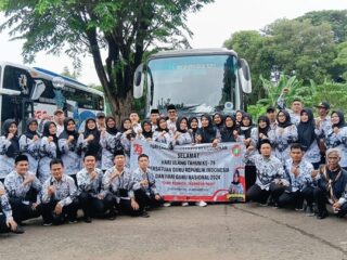 PGRI Purbaratu Hadiri Puncak HUT Ke-79 PGRI dan HGN 2024 di Jakarta Timur.