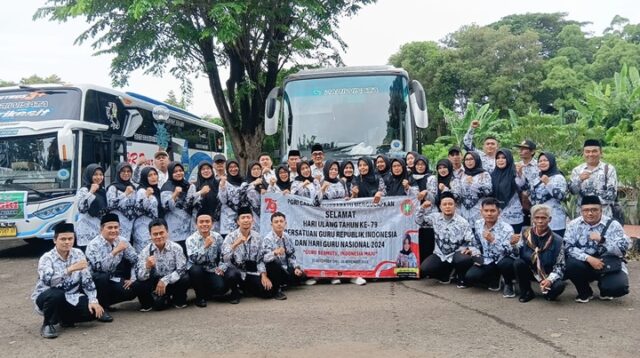 PGRI Purbaratu Hadiri Puncak HUT Ke-79 PGRI dan HGN 2024 di Jakarta Timur.