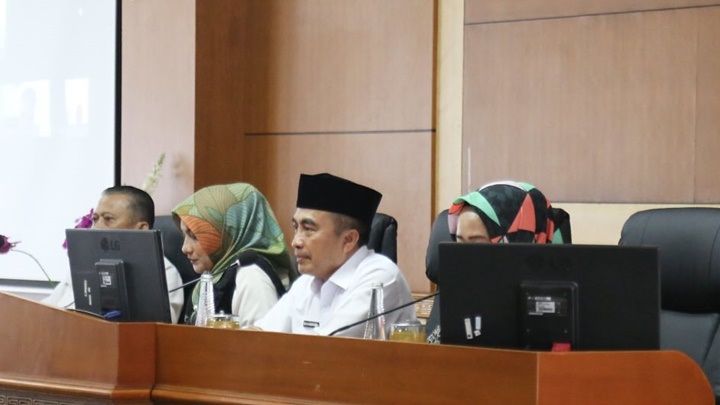 Sekda Zen Hadiri Rakor dan Monev Optimalisasi Penyelenggaraan Kabupaten/Kota Sehat