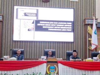 Peluncuran inovasi Getar Melesat yang terintegrasi dengan JDIH DPRD Pangandaran, memudahkan masyarakat menyampaikan aspirasi secara digital melalui QR Code. Dok Humas Setwan, Selasa (26/8/2025).
